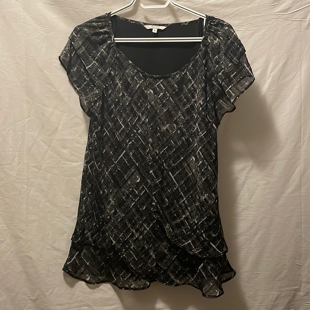 layered shirt, silky underneath